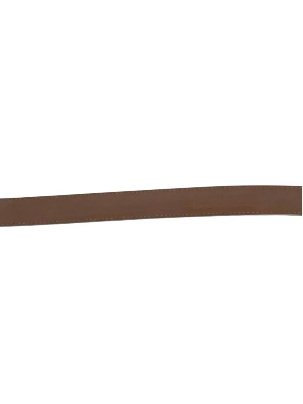L.E.N. LEN Men's Genuine French Calf Leather Belt Brown with Pebble Grain USA 46